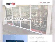 Tablet Screenshot of macrovisa.com.br